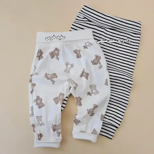 شلوار کمرپهن H&M-کدLK1551